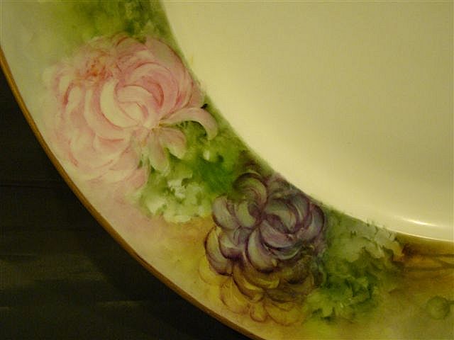 Rosenthal hand painted chrysanthemum large charger Rosenthal hand painted chrysanthemum large charger