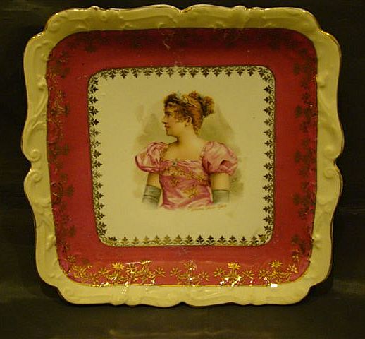 Madame Sans-Gene porcelain portrait plate Madame Sans-Gene porcelain portrait plate