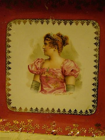 Madame Sans-Gene porcelain portrait plate Madame Sans-Gene porcelain portrait plate