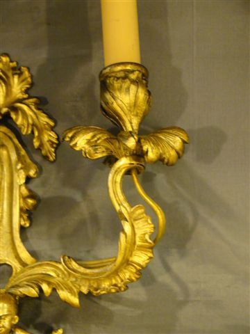 French gilded bronze figural orientalist wall sconce French gilded bronze figural orientalist wall sconce