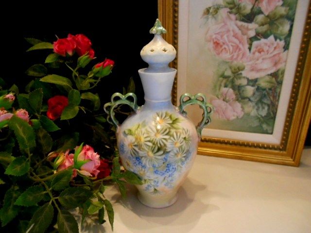 Awesome, Rare, Limoges Covered Urn/Vase; Roses, Lid, Handpainted Awesome, Rare, Limoges Covered Urn/Vase; Roses, Lid, Handpainted