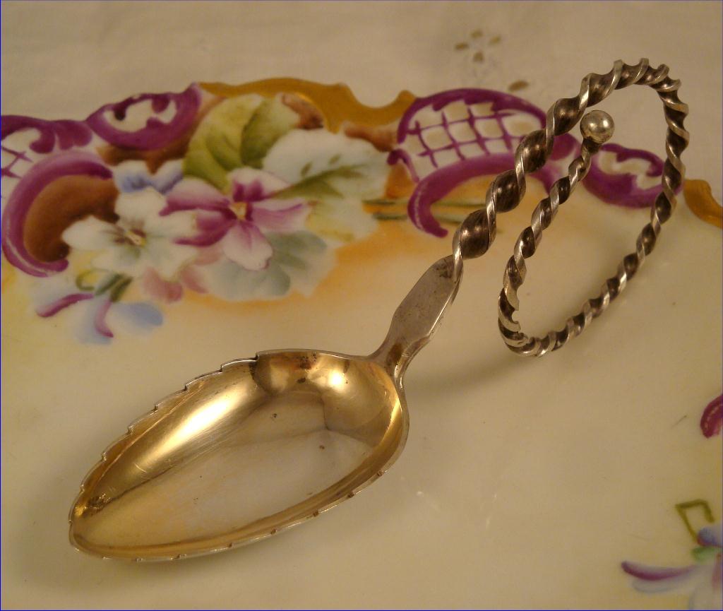 Antique David Andersen 830 Silver Tea Caddy Spoon Norway Antique David Andersen 830 Silver Tea Caddy Spoon Norway