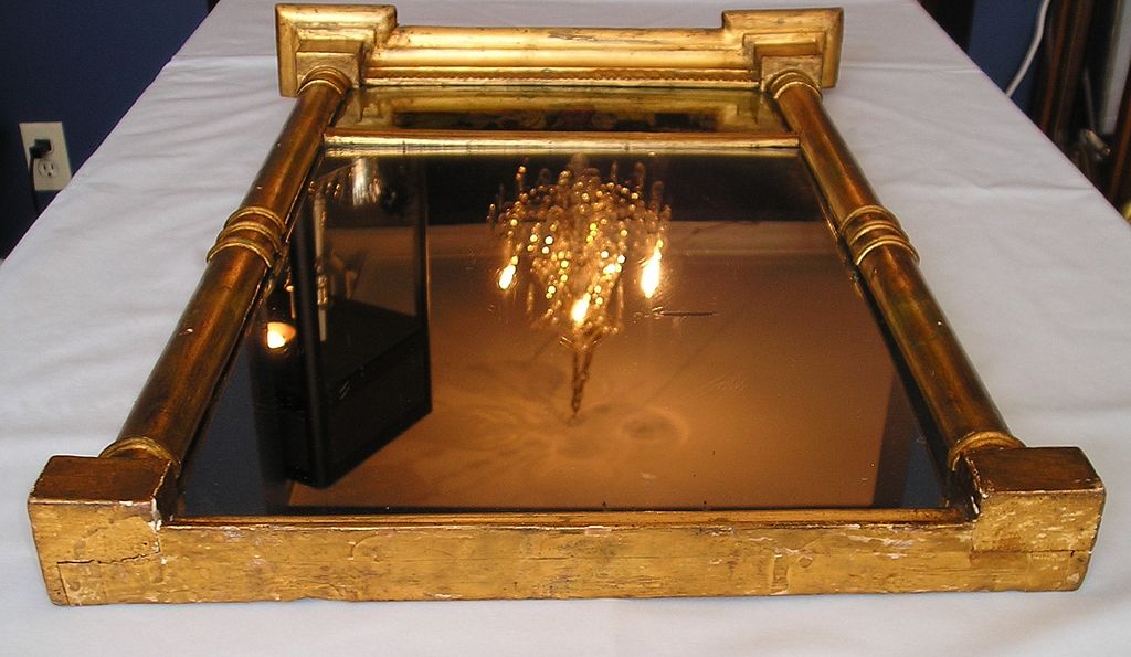 Early 19th Century English Giltwood Architectural Mirror Early 19th Century English Giltwood Architectural Mirror