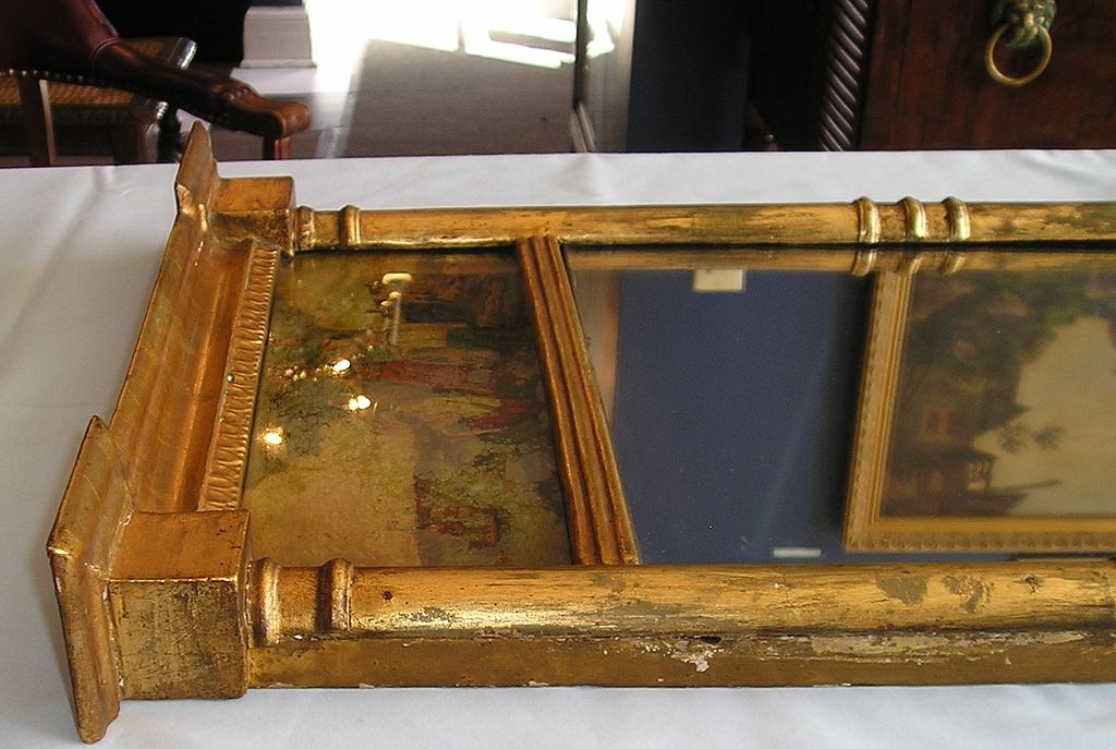Early 19th Century English Giltwood Architectural Mirror Early 19th Century English Giltwood Architectural Mirror