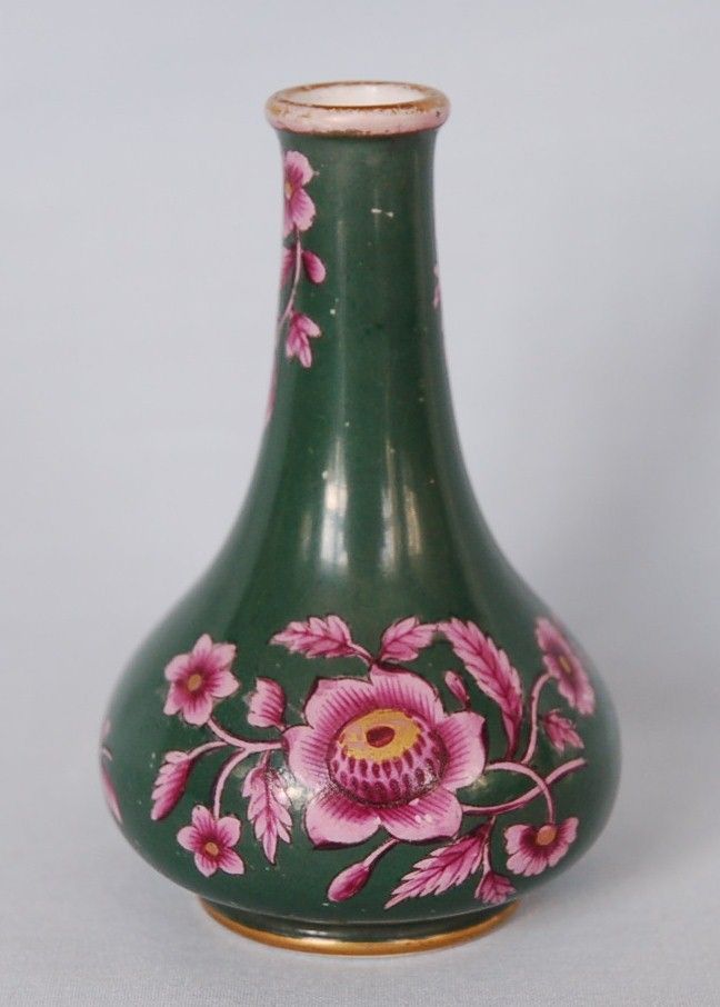 19th Century English Spode Feldspar Perfume Bottle or Vase 19th Century English Spode Feldspar Perfume Bottle or Vase