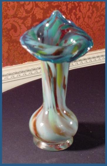 Jack in the Pulpit Hand Blown Glass Vase End of Day Jack in the Pulpit Hand Blown Glass Vase End of Day