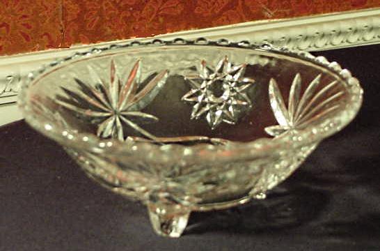 EAPG Star of David Footed Serving Bowl or Candy Dish EAPG Star of David Footed Serving Bowl or Candy Dish