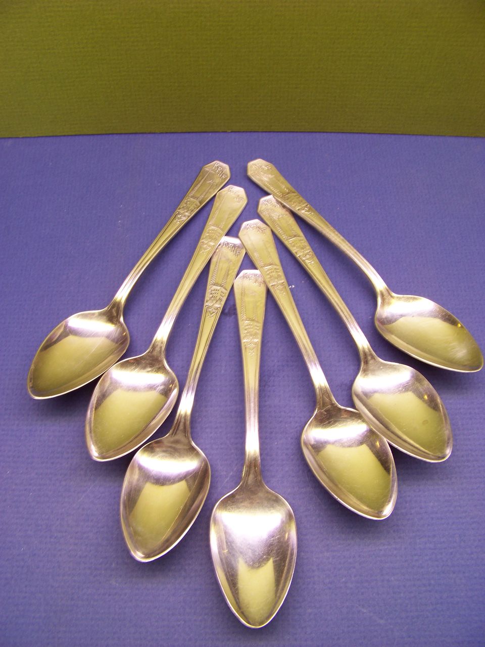 Sliver Plate KFNF Radio Station Spoon Shenandoah Iowa Henry Field Seed company Advertising Souvenir Spoon Collectible per each Sliver Plate KFNF Radio Station Spoon Shenandoah Iowa Henry Field Seed company Advertising Souvenir Spoon Collectible per each