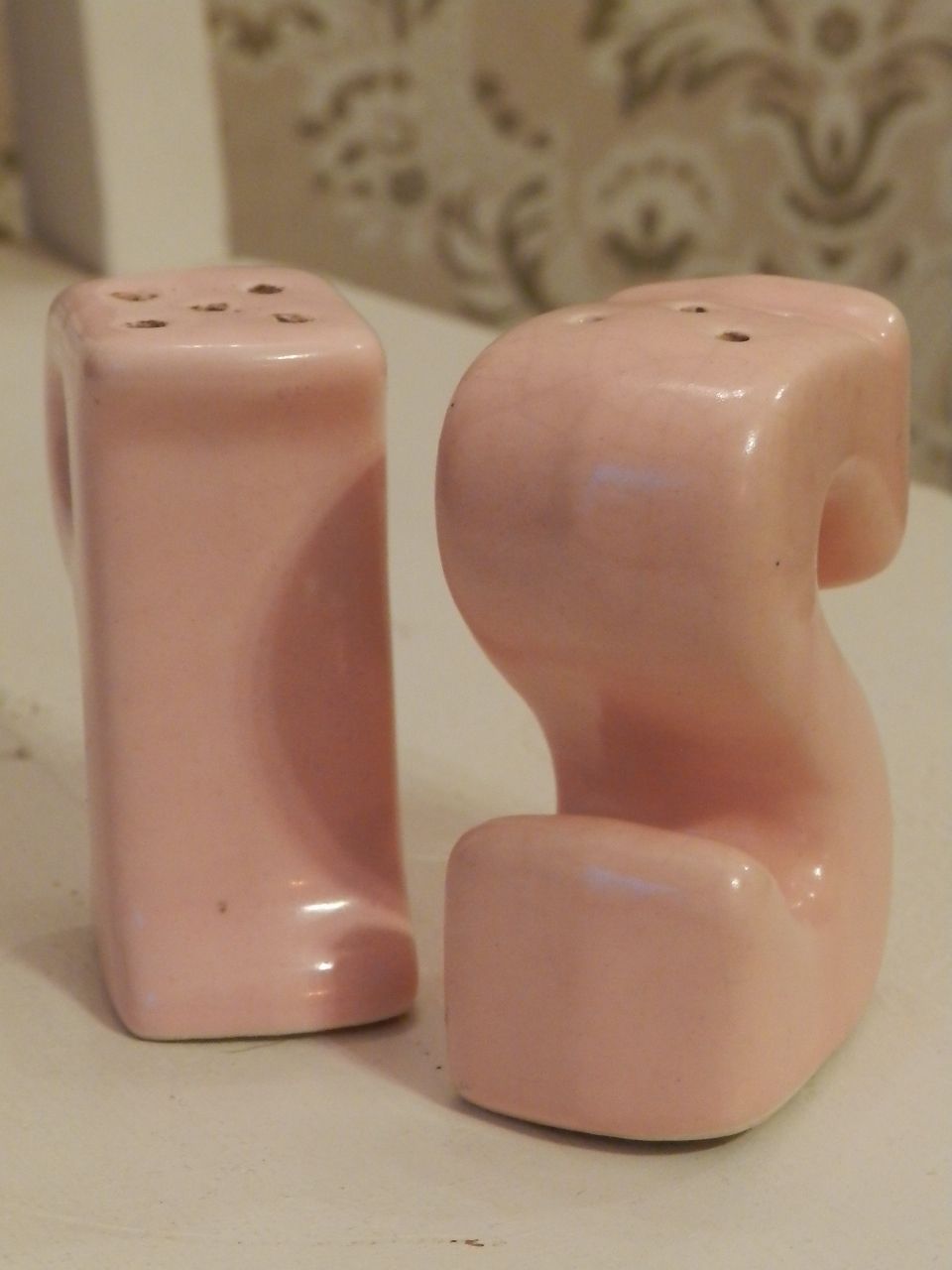 Vintage Camark Salt and Pepper Shakers in Letter S and P Vintage Camark Salt and Pepper Shakers in Letter S and P