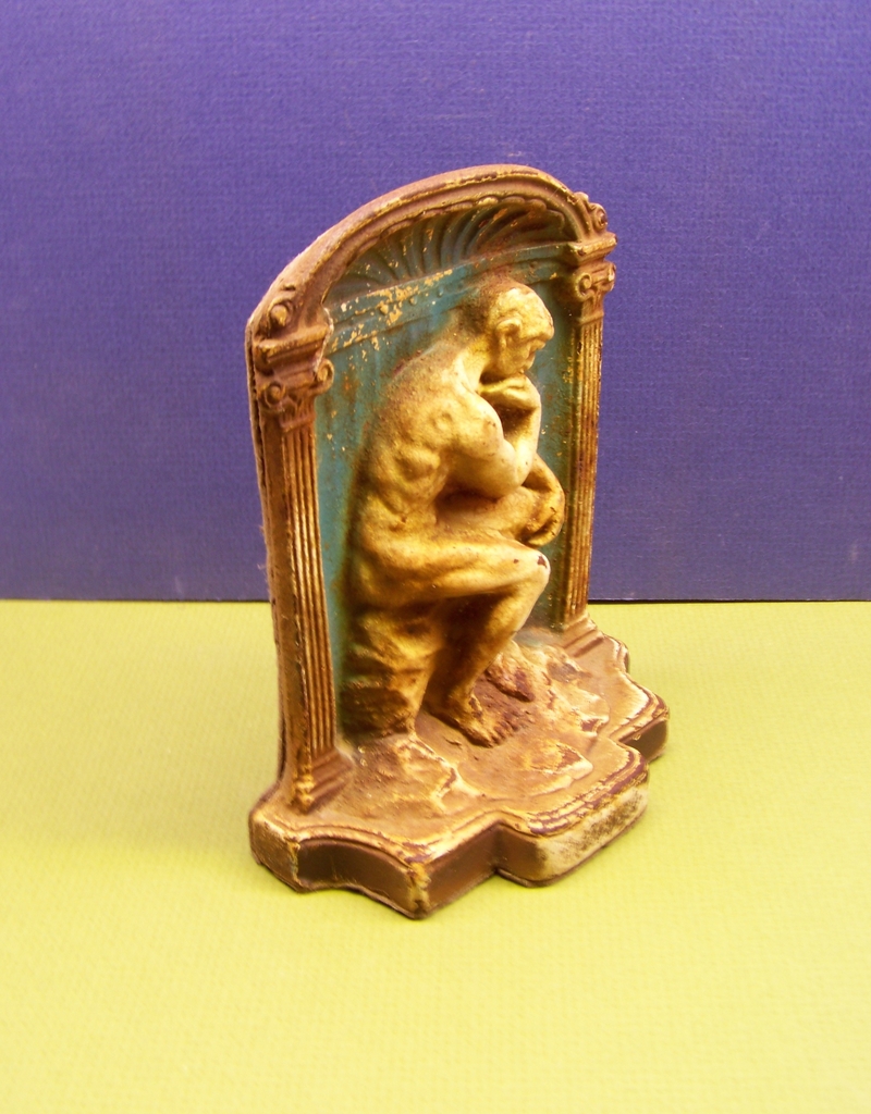 Cast Iron Doorstop THE THINKER by Rodin Cast Iron Door Stop / Bookend Cast Iron Doorstop THE THINKER by Rodin Cast Iron Door Stop / Bookend