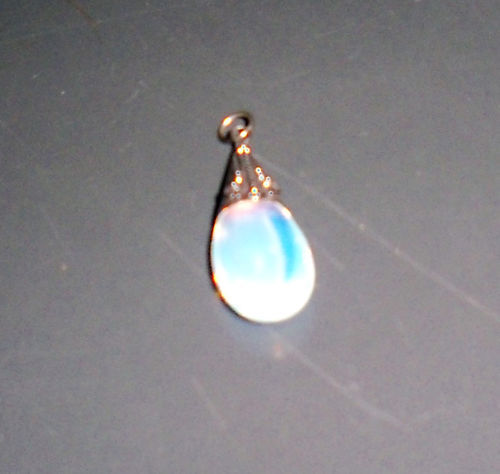 Vintage Opal Drop Pendant Ornate Cap Marked 925 Vintage Opal Drop Pendant Ornate Cap Marked 925