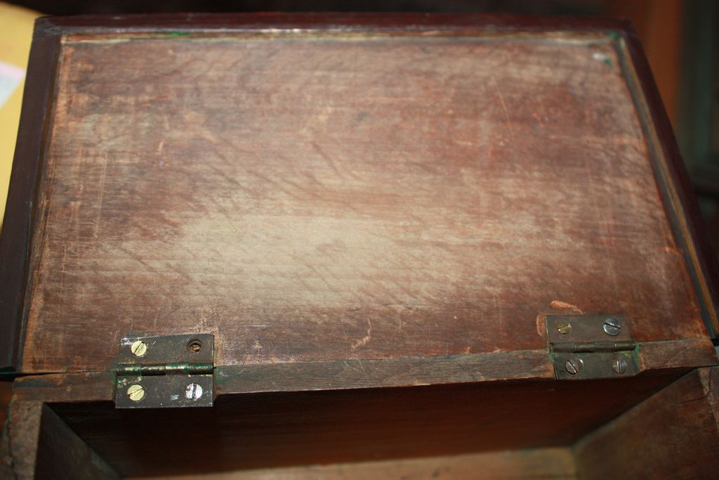 Antique Miniature Blanket Chest Box 19c Highly Detailed Hand Painted Antique Miniature Blanket Chest Box 19c Highly Detailed Hand Painted