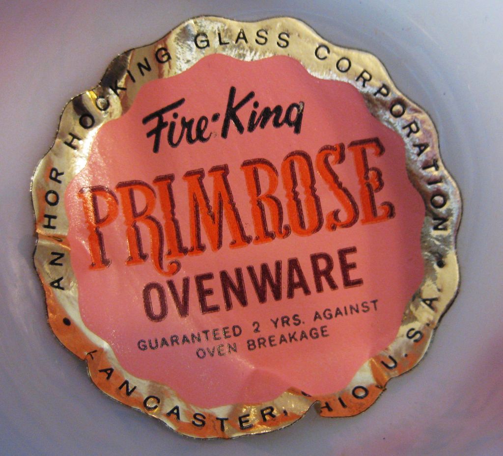 4 Piece Set Fire King Primrose 4 Piece Set Fire King Primrose