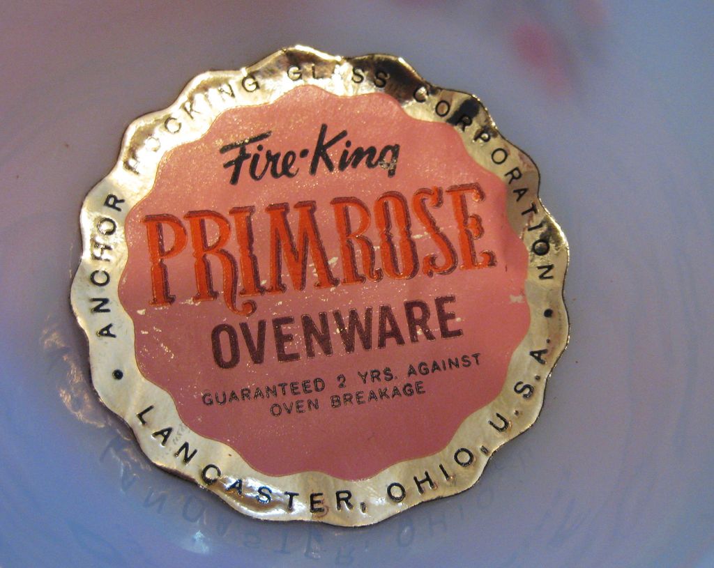 4 Piece Set Fire King Primrose 4 Piece Set Fire King Primrose