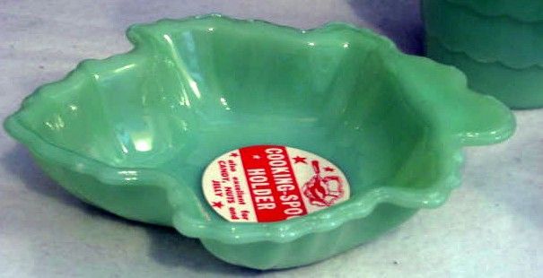 Lot of Fire King Jadeite Glass - Butter Dish, Rose Box Ashtray Dish - Factory Label Lot of Fire King Jadeite Glass - Butter Dish, Rose Box Ashtray Dish - Factory Label