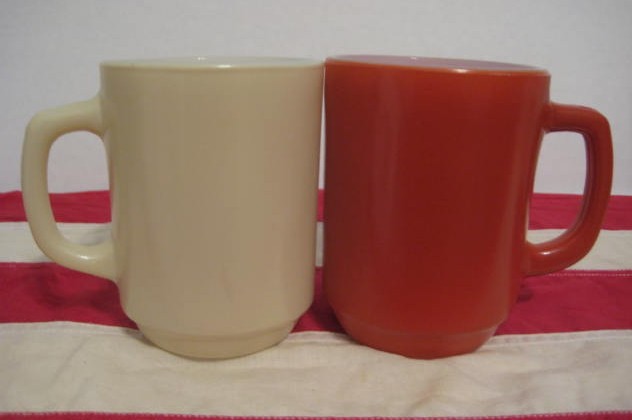 2 Colorful Fire King 10 ounce Mugs- 10% Off Sale September 2 Colorful Fire King 10 ounce Mugs- 10% Off Sale September