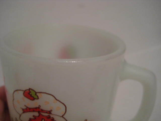 4 Pieces Fire King Strawberry Shortcake 2 Bowls & 2 Mugs 4 Pieces Fire King Strawberry Shortcake 2 Bowls & 2 Mugs