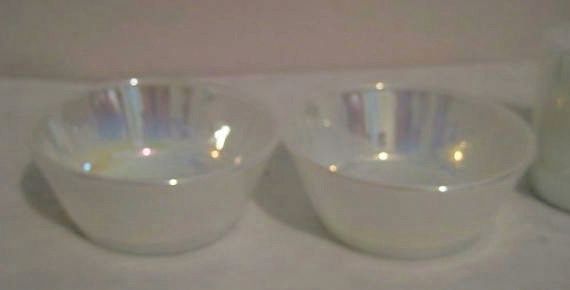 2 Fire King Aurora Mugs & 2 Bowls 2 Fire King Aurora Mugs & 2 Bowls