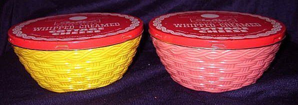 2 Fire King Basketweave Sealtest Cottage Cheese Bowls with Original Metal Lids- Pink Yellow - 10% Off Sale September 2 Fire King Basketweave Sealtest Cottage Cheese Bowls with Original Metal Lids- Pink Yellow - 10% Off Sale September