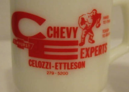 2 Federal Chevy Mugs 2 Federal Chevy Mugs