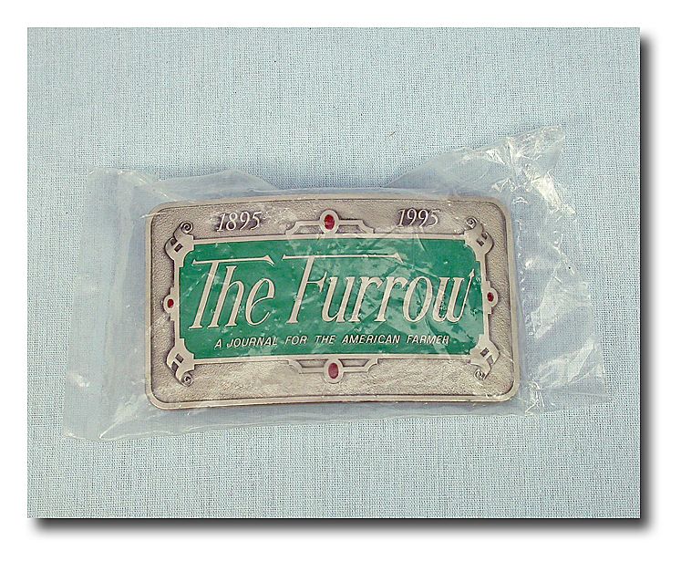 Unusual John Deere Commemorative Belt Buckle - MIB 1995 Unusual John Deere Commemorative Belt Buckle - MIB 1995