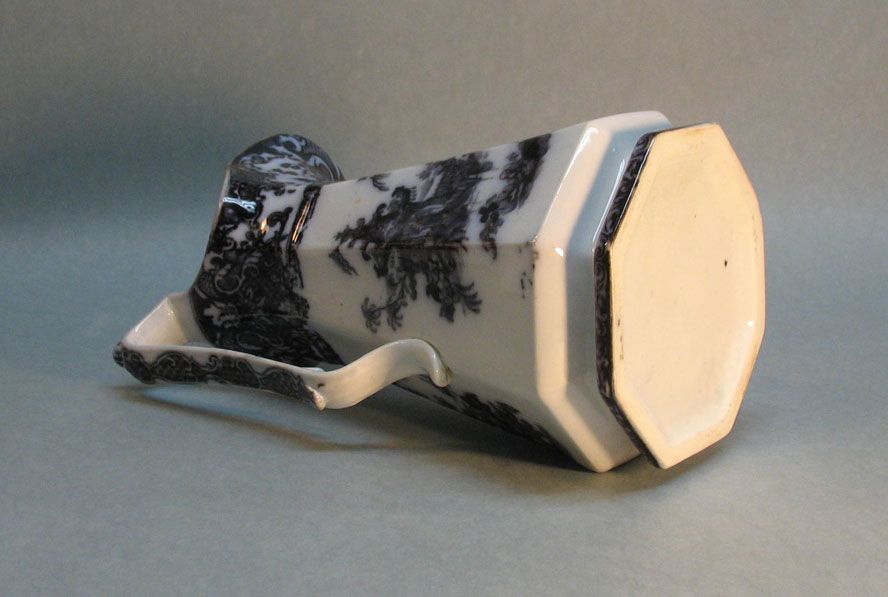 Antique Mulberry Ironstone Pitcher, Corean Pattern ca. 1855 Antique Mulberry Ironstone Pitcher, Corean Pattern ca. 1855
