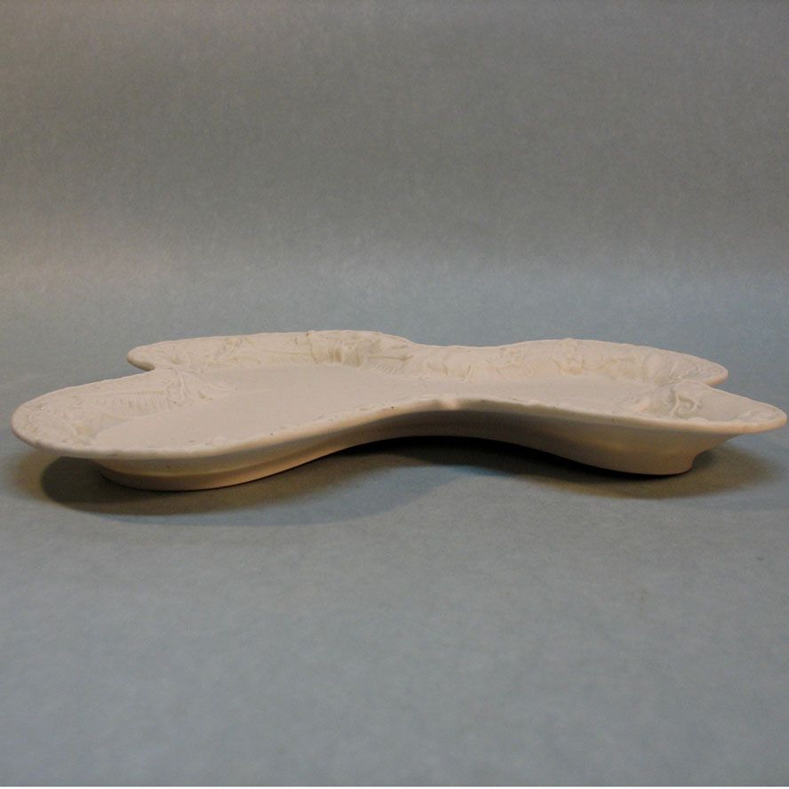 Parian Tray with Unusual Shape Parian Tray with Unusual Shape