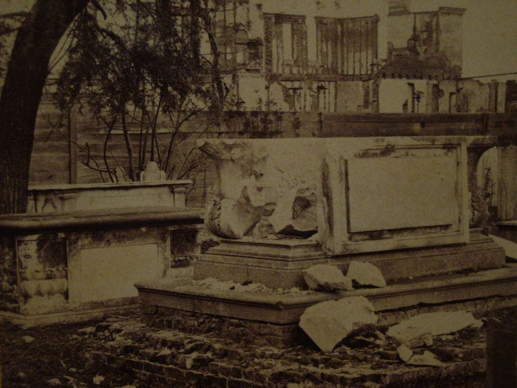 1865 Civil War CHARLESTON, SC Building Ruins & Shell Damage John P Soule Stereoview Tomb at Circular Church 1865 Civil War CHARLESTON, SC Building Ruins & Shell Damage John P Soule Stereoview Tomb at Circular Church