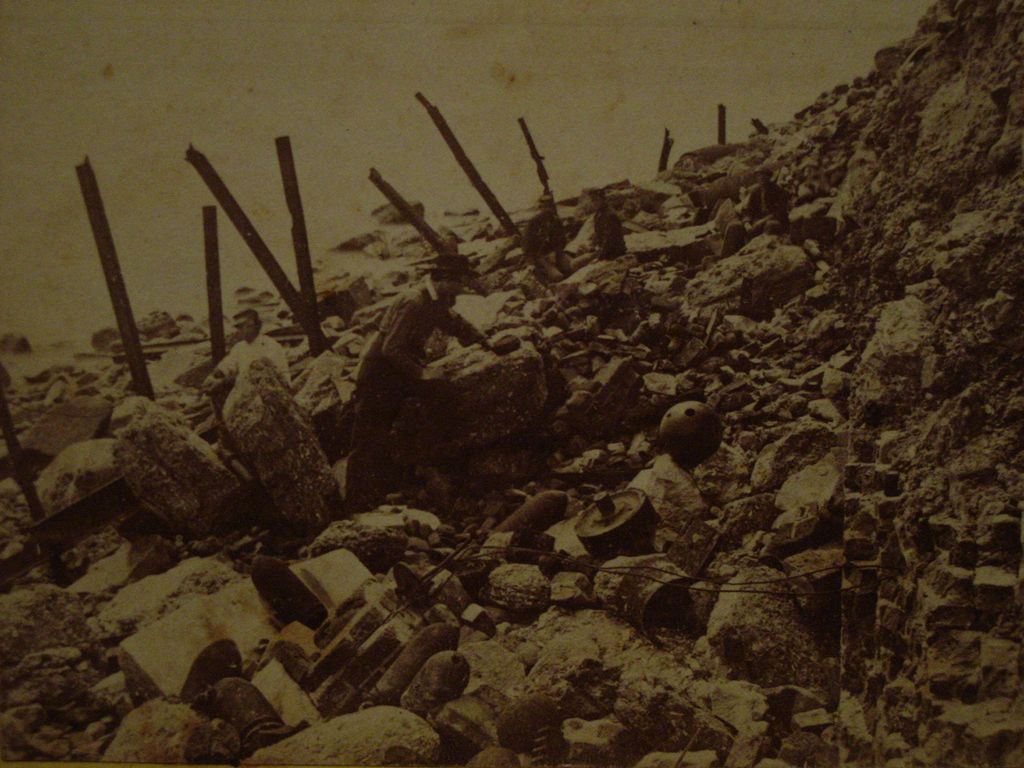 1865 Civil War FORT SUMTER John P Soule Stereoview Charleston,SC Sea Face DEBRIS toward Morris Island 1865 Civil War FORT SUMTER John P Soule Stereoview Charleston,SC Sea Face DEBRIS toward Morris Island