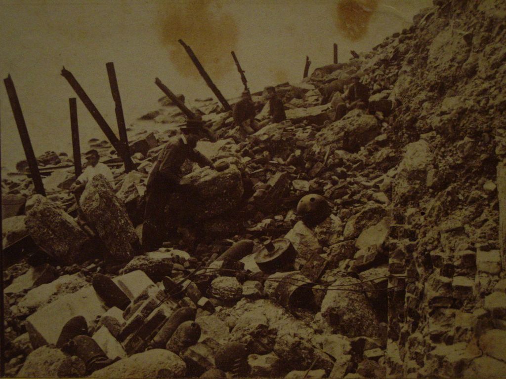 1865 Civil War FORT SUMTER John P Soule Stereoview Charleston,SC Sea Face DEBRIS toward Morris Island 1865 Civil War FORT SUMTER John P Soule Stereoview Charleston,SC Sea Face DEBRIS toward Morris Island
