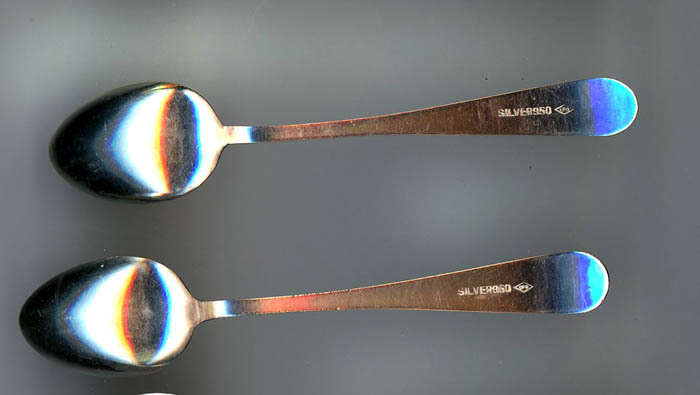 5 Sterling Demitasse Spoons Marked Silver 950 CPO Japan 5 Sterling Demitasse Spoons Marked Silver 950 CPO Japan