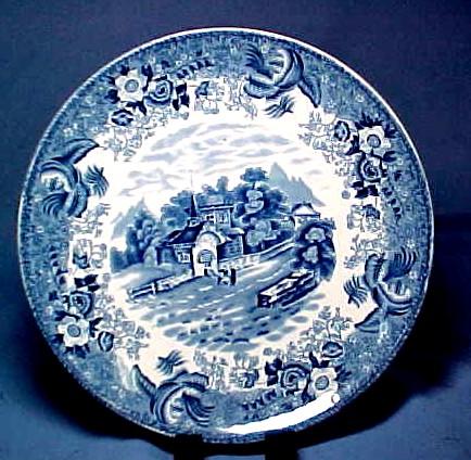 Staffordshire Transferware Plate Country Scenes Staffordshire Staffordshire Transferware Plate Country Scenes Staffordshire