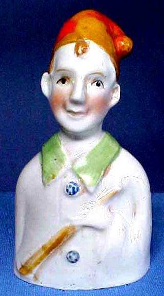 Figural Bell Man in Nightcap Hand Painted Figural Bell Man in Nightcap Hand Painted