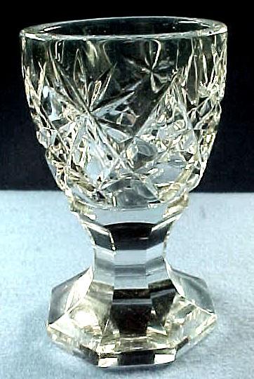Beautiful Victorian Cut Glass Pedestal Egg Cup Beautiful Victorian Cut Glass Pedestal Egg Cup