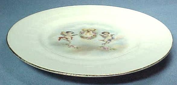 Victorian Plate with Cherubs or Angels Silesia Victorian Plate with Cherubs or Angels Silesia
