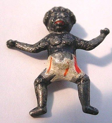 Victorian Mini Lead Figure of Black Child Victorian Mini Lead Figure of Black Child