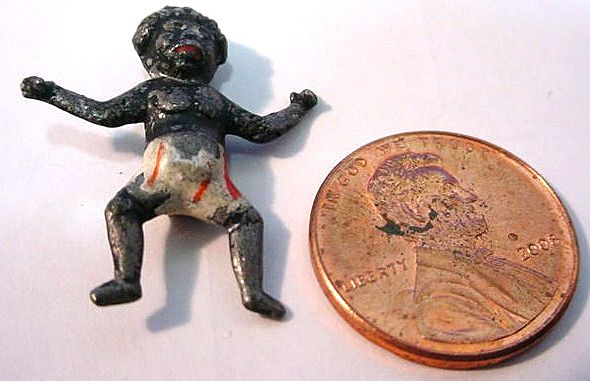 Victorian Mini Lead Figure of Black Child Victorian Mini Lead Figure of Black Child