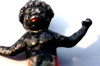 Victorian Mini Lead Figure of Black Child Victorian Mini Lead Figure of Black Child