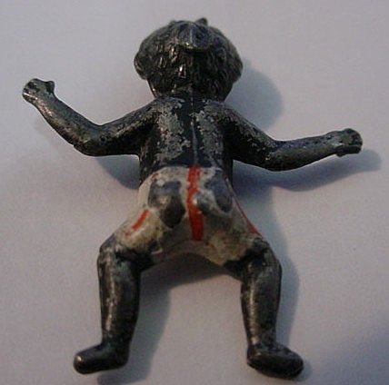 Victorian Mini Lead Figure of Black Child Victorian Mini Lead Figure of Black Child