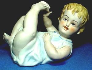 Piano Baby Bisque Porcelain Baby Boy Hand Painted Piano Baby Bisque Porcelain Baby Boy Hand Painted