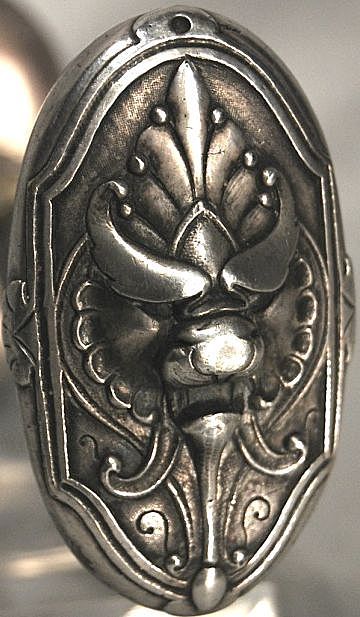 French handle silver plated bronze with the lion; Napoleon III period French handle silver plated bronze with the lion; Napoleon III period