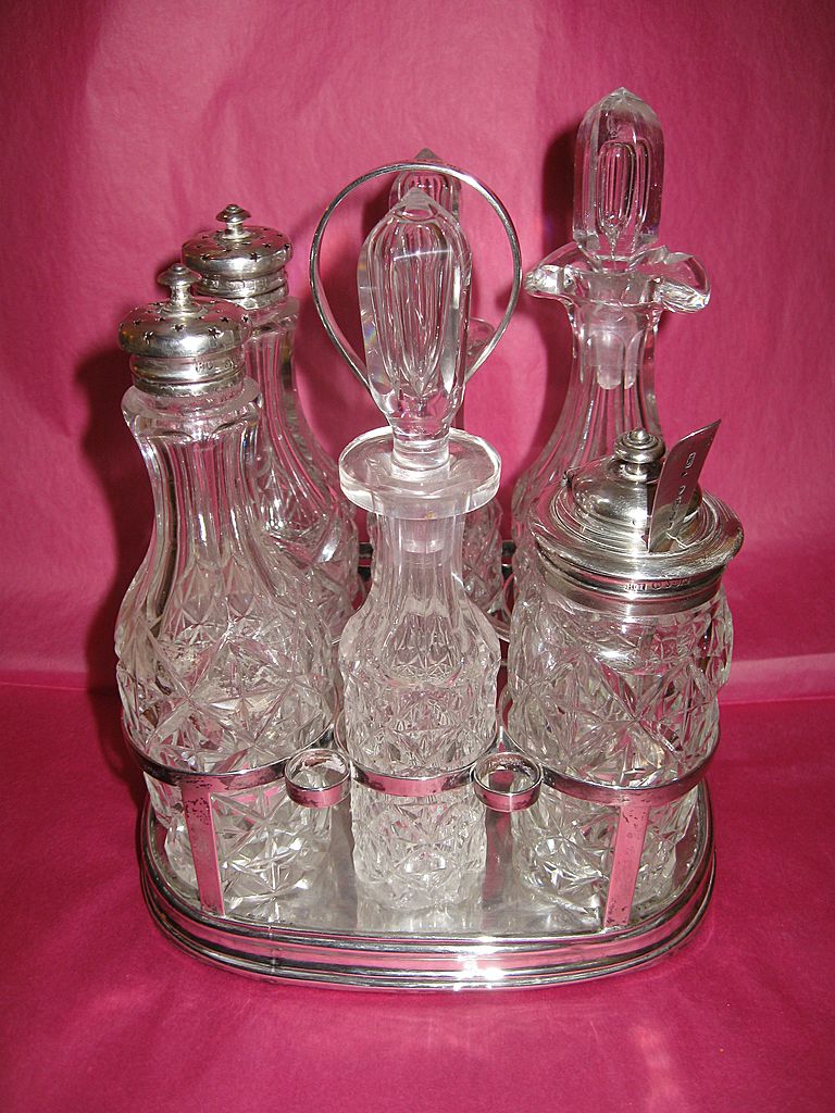 English Sterling Silver Condiment Set ca. late 1700s to mid 1800s English Sterling Silver Condiment Set ca. late 1700s to mid 1800s