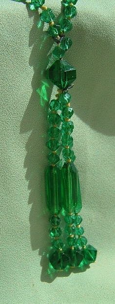Cut Crystal Flapper Necklace with Tassel Cut Crystal Flapper Necklace with Tassel