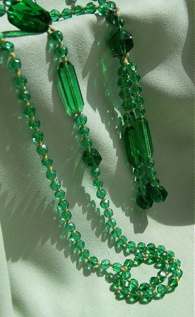 Cut Crystal Flapper Necklace with Tassel Cut Crystal Flapper Necklace with Tassel