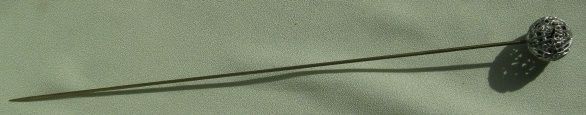 Victorian Silver Gilt Hat Pin Victorian Silver Gilt Hat Pin