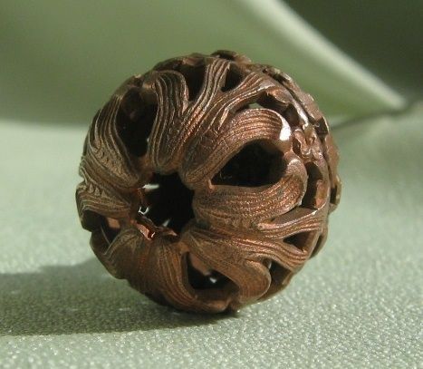 Antique Copper Filigree Hatpin Antique Copper Filigree Hatpin