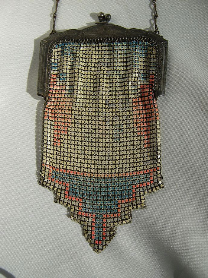 Art Deco Flapper Purse * Whiting & Davis Art Deco Flapper Purse * Whiting & Davis