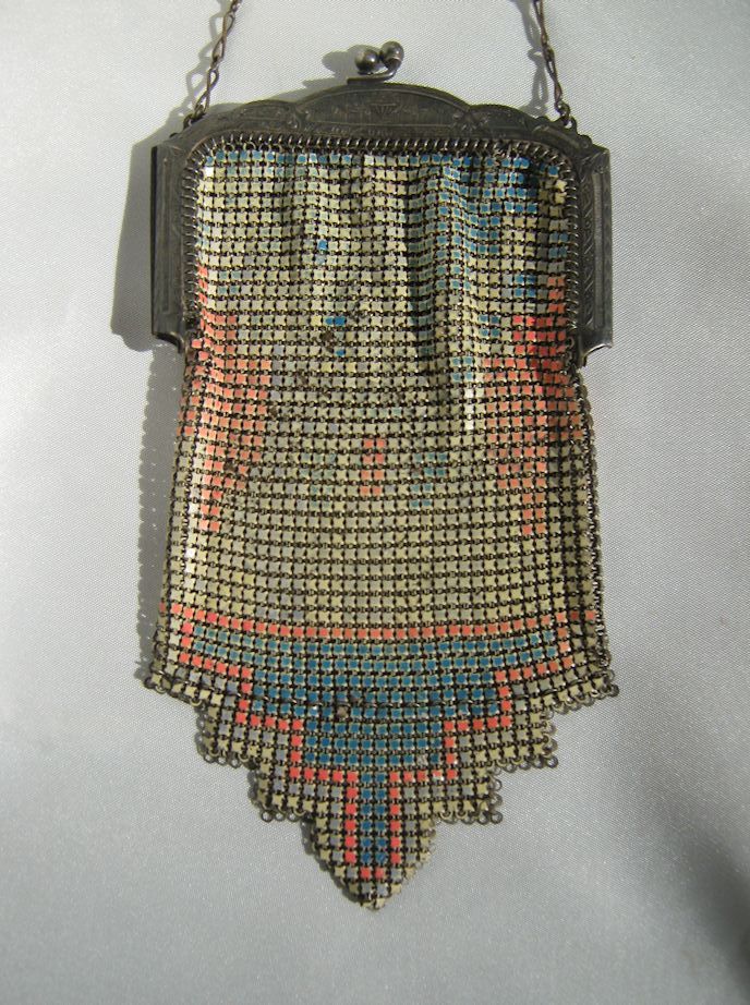 Art Deco Flapper Purse * Whiting & Davis Art Deco Flapper Purse * Whiting & Davis