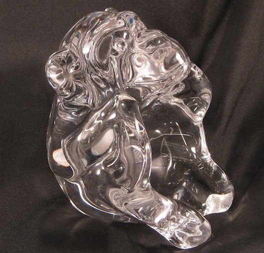 Hand Blown Crystal Art Glass Monkey Hand Blown Crystal Art Glass Monkey
