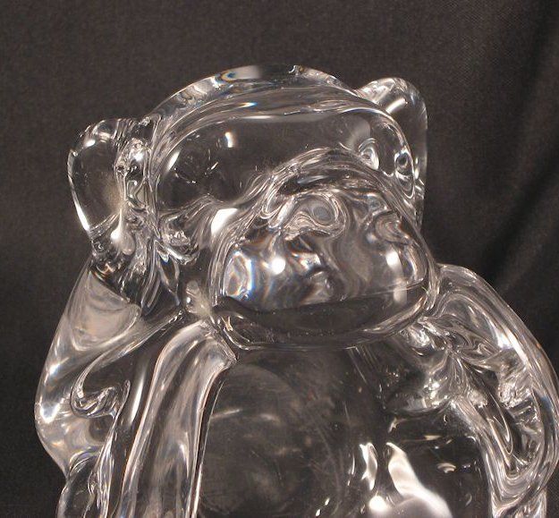 Hand Blown Crystal Art Glass Monkey Hand Blown Crystal Art Glass Monkey
